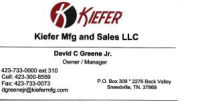 Kiefer MFG and Sales LLC